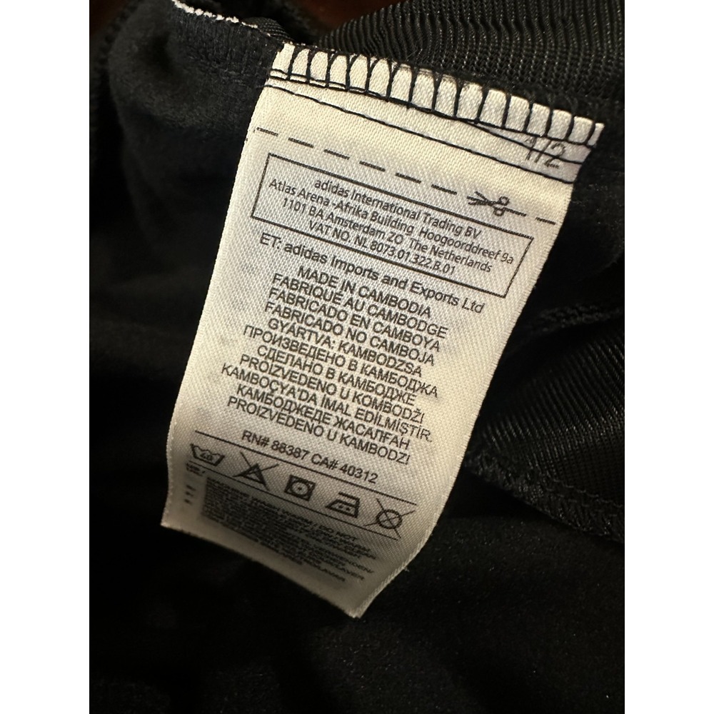 NEW Adidas BR8 US TP DM4463 Men's Size XL Black White Stripe Track Pants - Picture 8 of 16